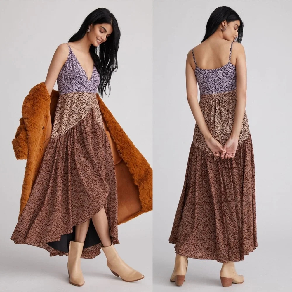 Anthropologie Hutch Comtrast Midi Dress